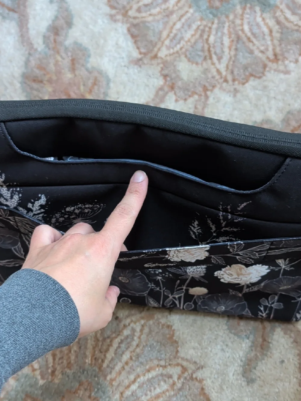 Mosiso Black Floral 15.6